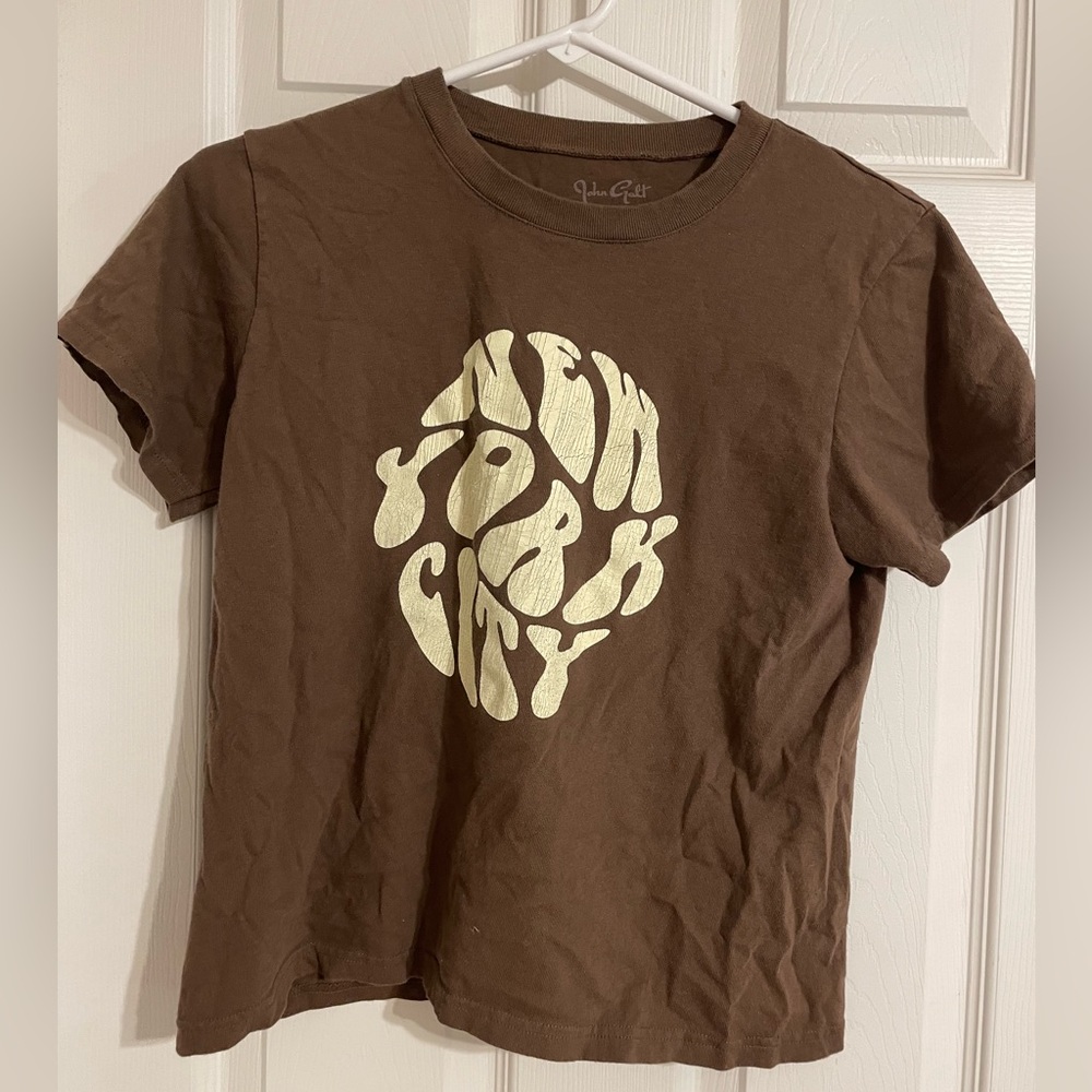 new york baby tee; vintage